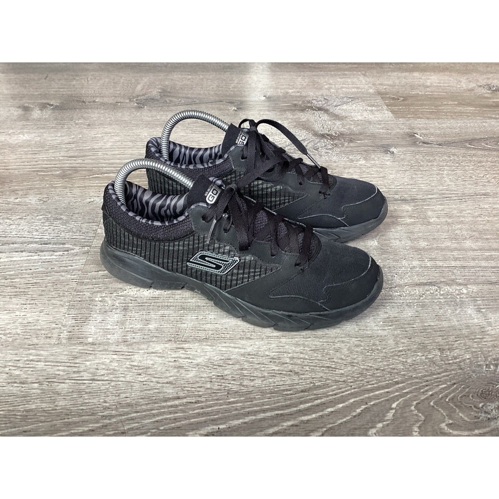 Skechers Go Fit Womens Size 8.5 Black Sneakers Shoes 13922
